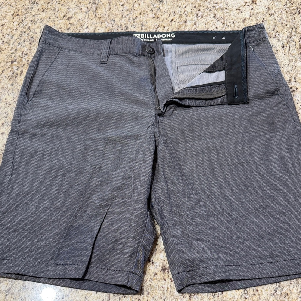 Billabong Men's Charcoal Flat Front Shorts